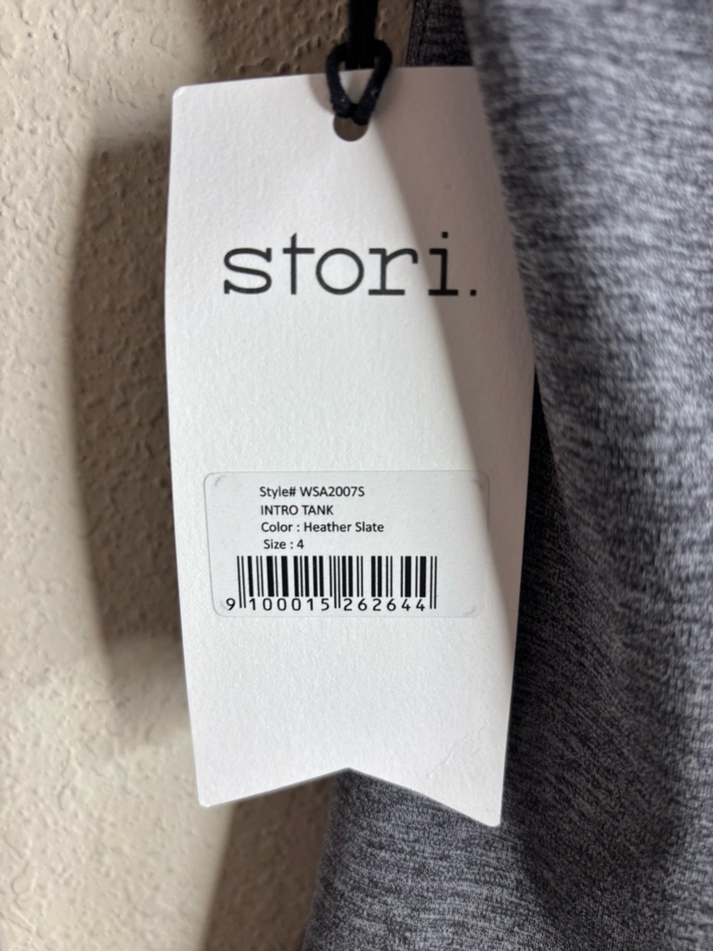 Stori Intro tank Heather Slate size 4 NWT - Picture 3 of 4